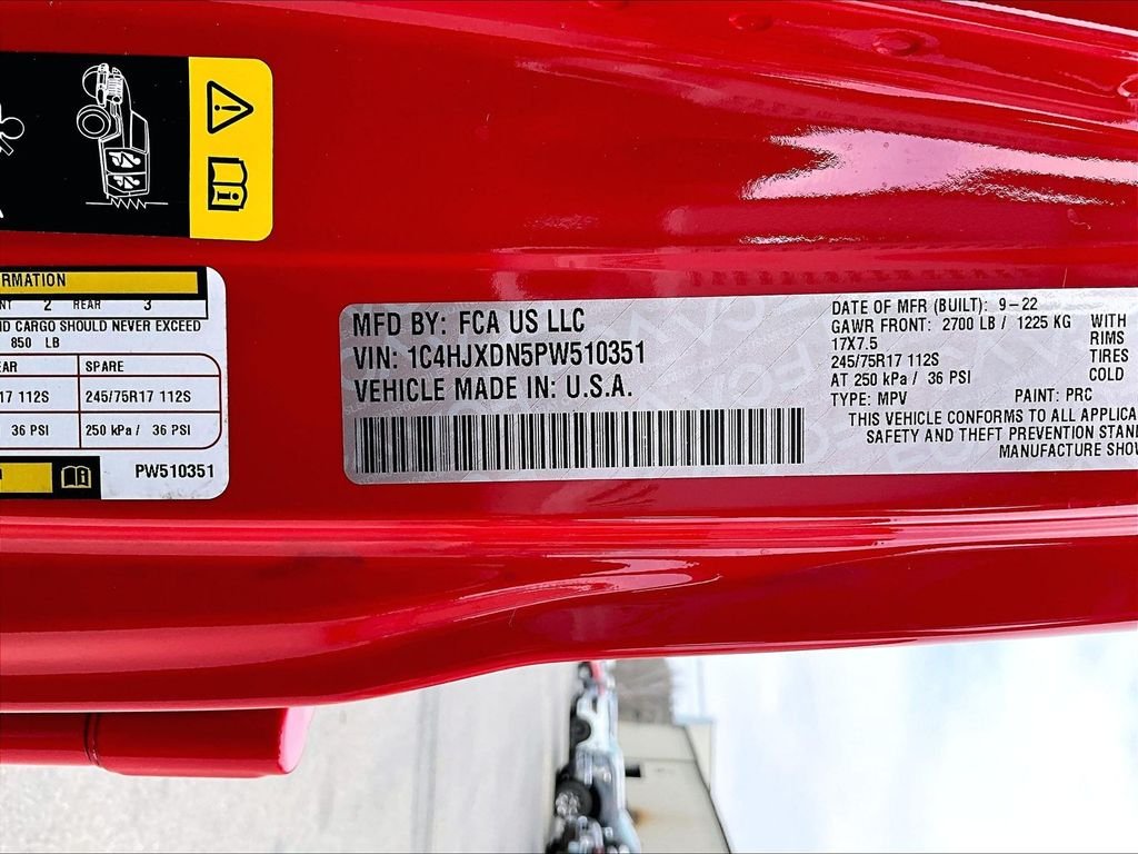 Used 2023 Firecracker Red Clearcoat Jeep Sport S image 35