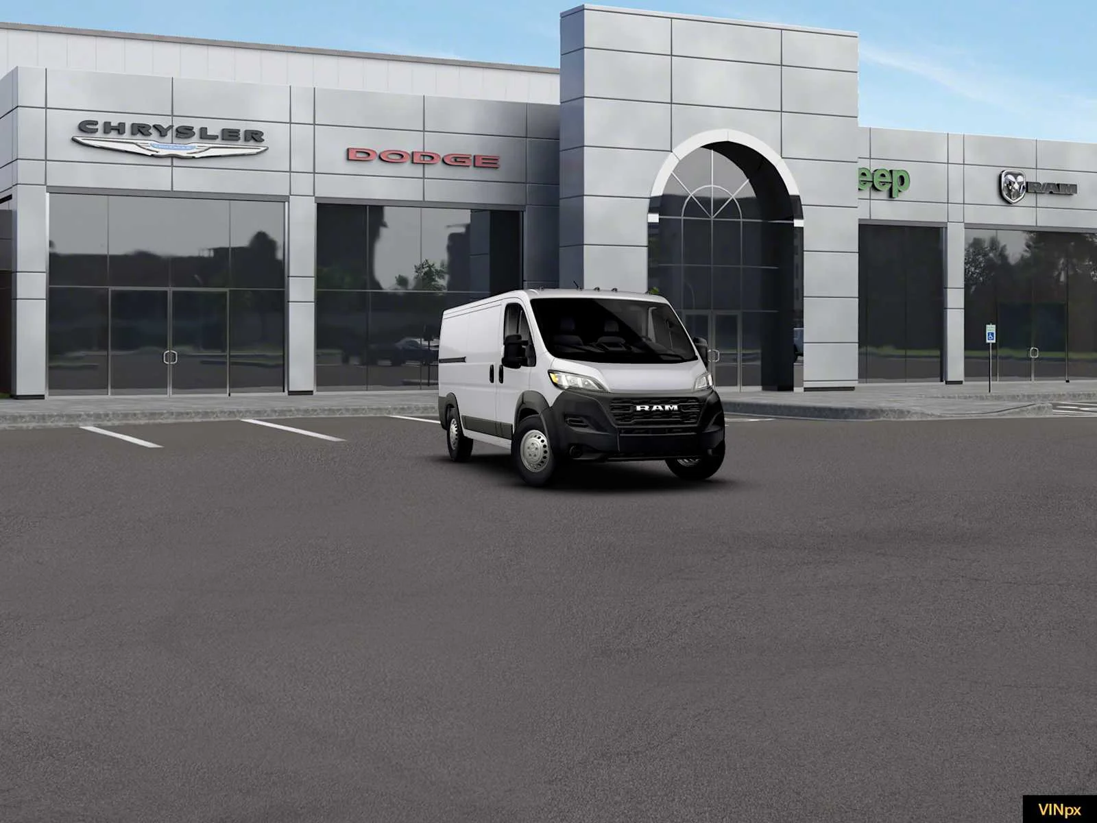 New 2026 Bright White Clear-Coat Exterior Paint RAM Tradesman image 16