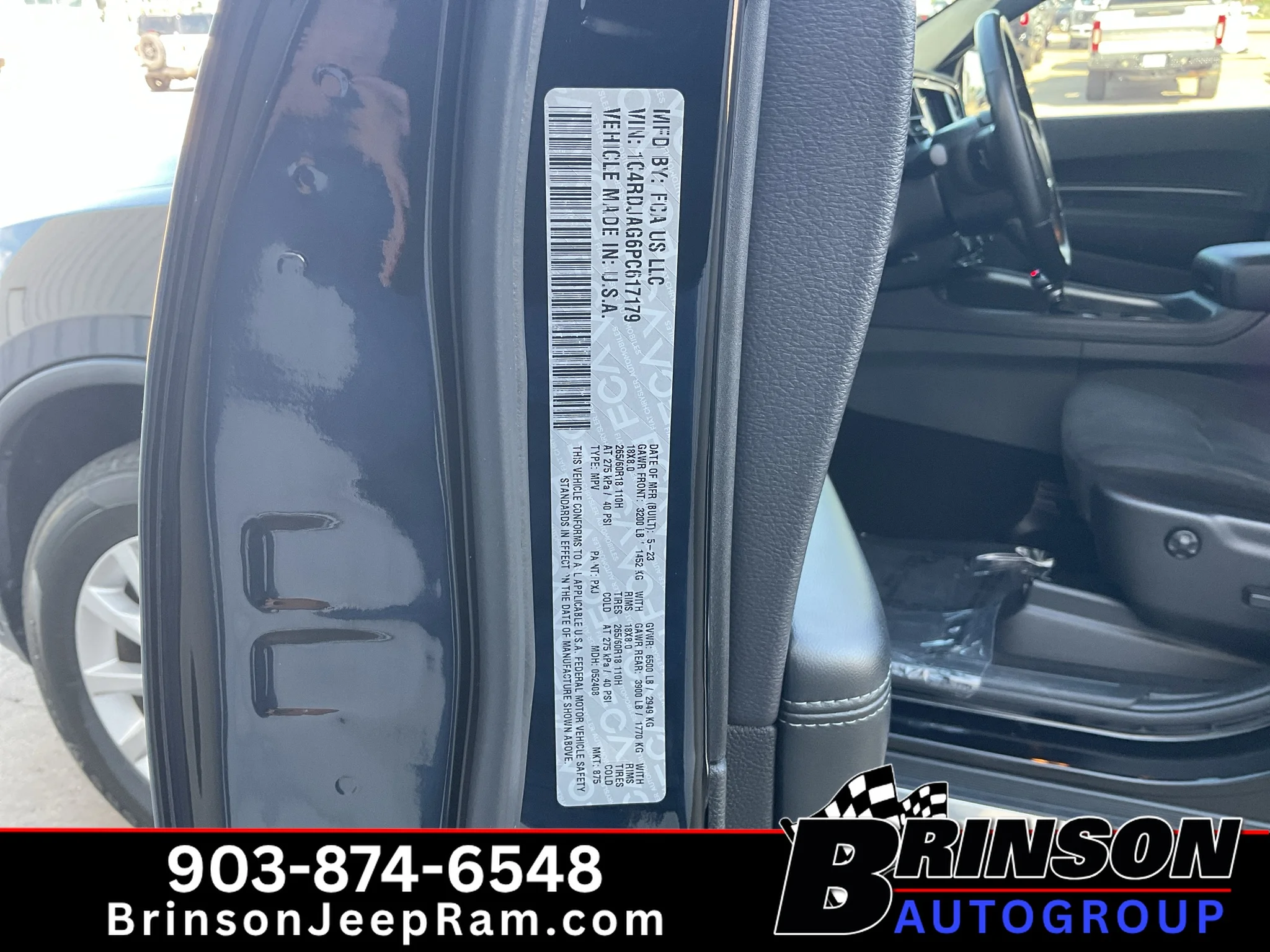 Used 2023 DB Black Clearcoat Dodge SXT image 33