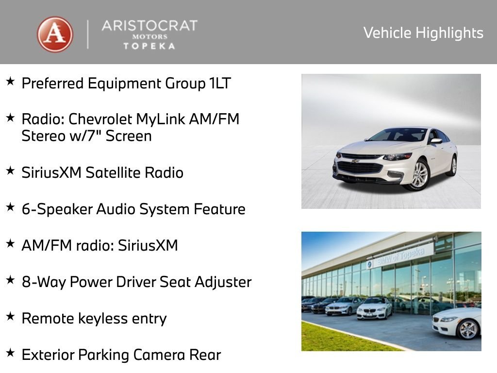 Used 2018 Chevrolet Malibu 1LT with VIN 1G1ZD5ST1JF199275 for sale in Kansas City