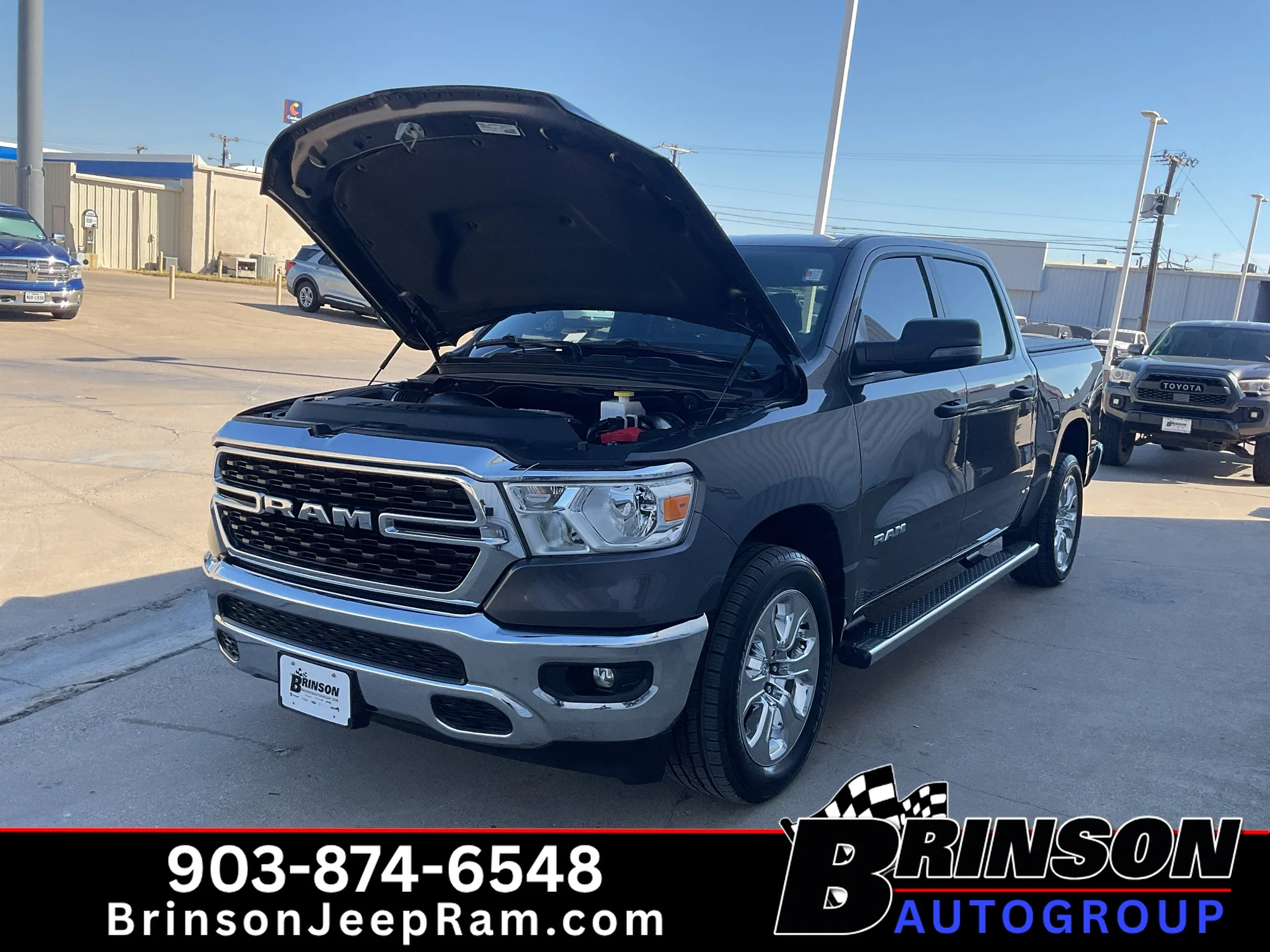 Used 2024 Granite Crystal Metallic Clearcoat Ram Lone Star image 12