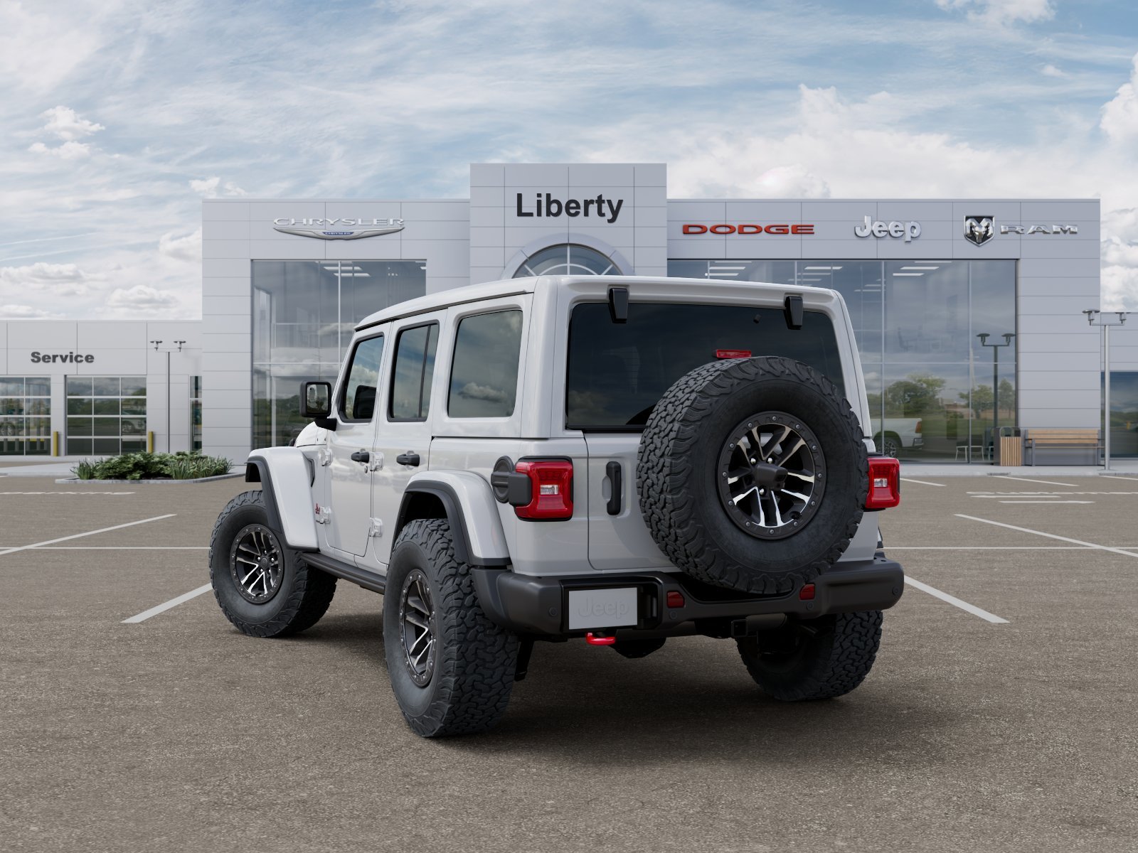New 2026 Bright White Clear-Coat Exterior Paint Jeep Rubicon X image 4