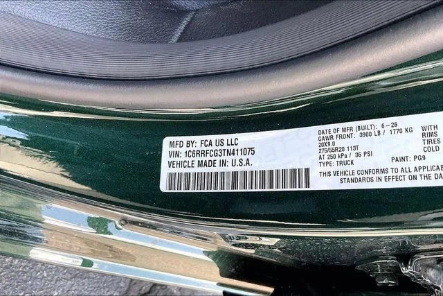 New 2026 Serrano Green Metallic RAM Express image 13