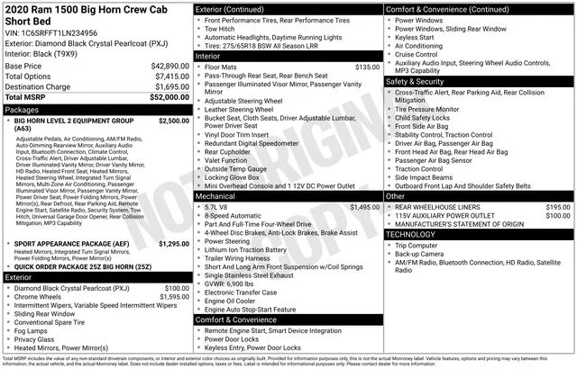 Used 2020 Black Ram Big Horn/Lone Star image 6