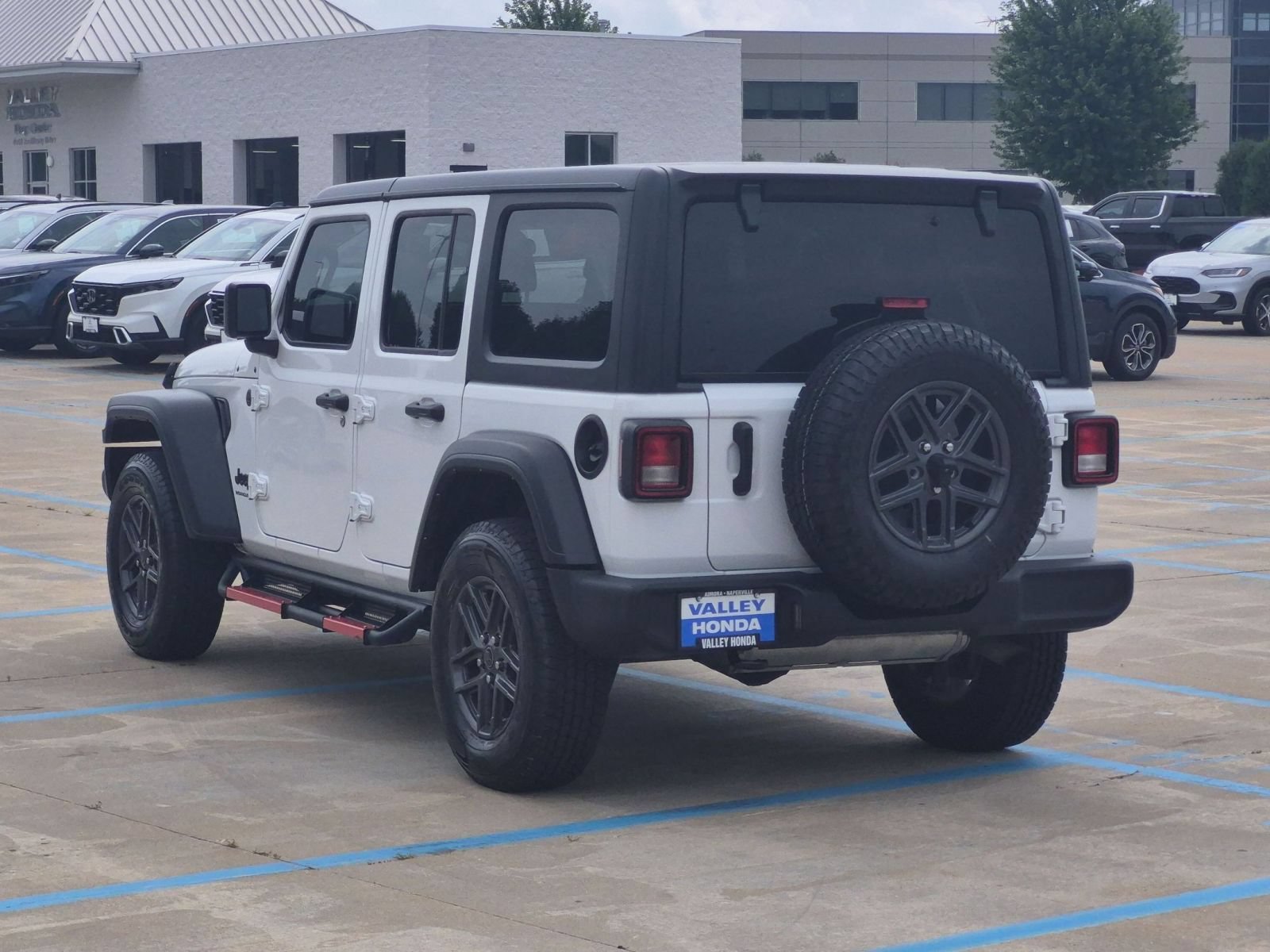 Used 2024 Bright White Clearcoat Jeep Sport S 4WD image 8