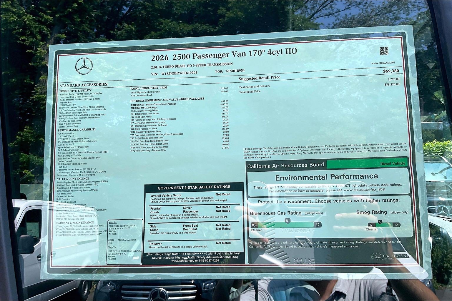 New 2026 High-tech silver metallic Mercedes-Benz Passenger 170 WB image 24