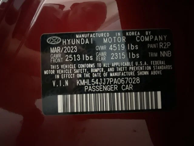 Used 2023 Red Hyundai Limited image 28