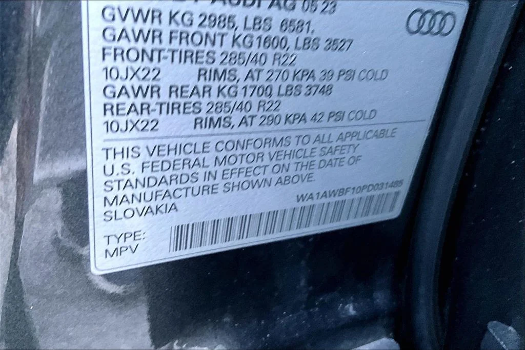 Used 2023 Gray Audi 4.0T Premium Plus image 19