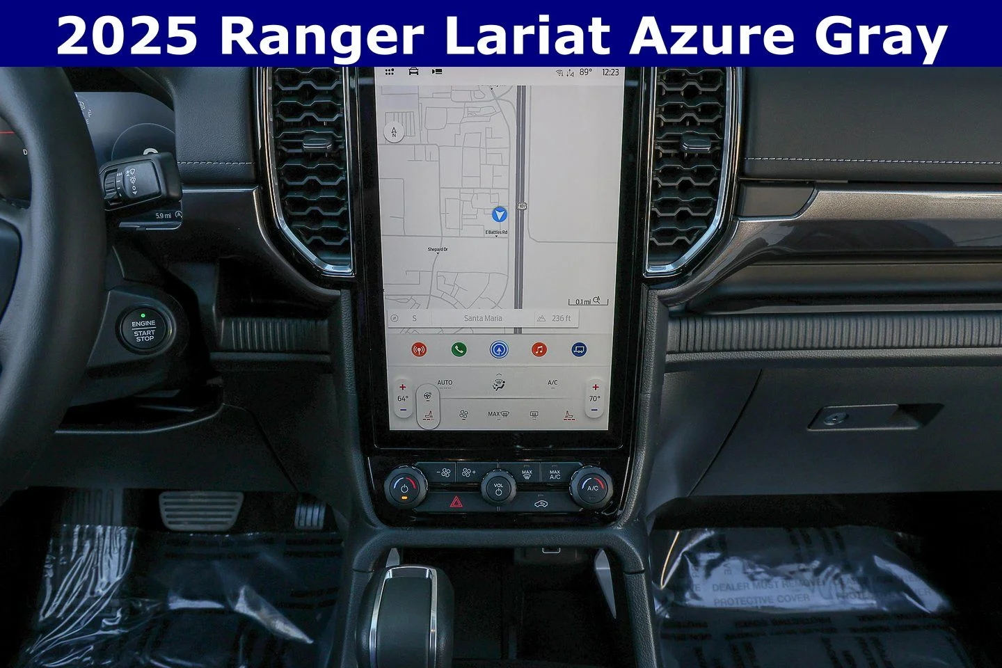 New 2025 Azure Gray Metallic Tri-coat Ford LARIAT® image 15