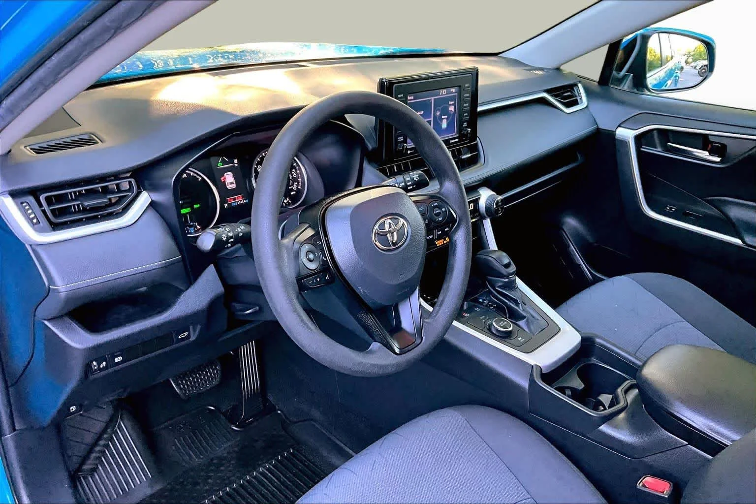 Used 2021 Blue Flame Toyota Hybrid XLE image 17