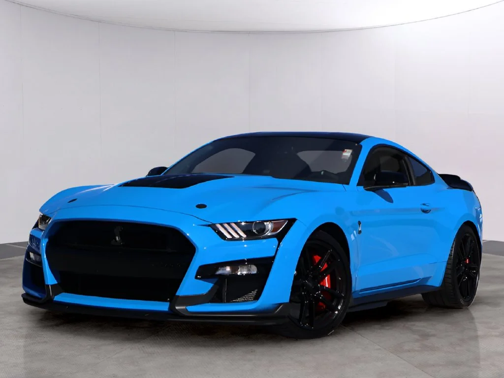 Used 2022 Grabber Blue Metallic Ford Shelby GT500 image 1