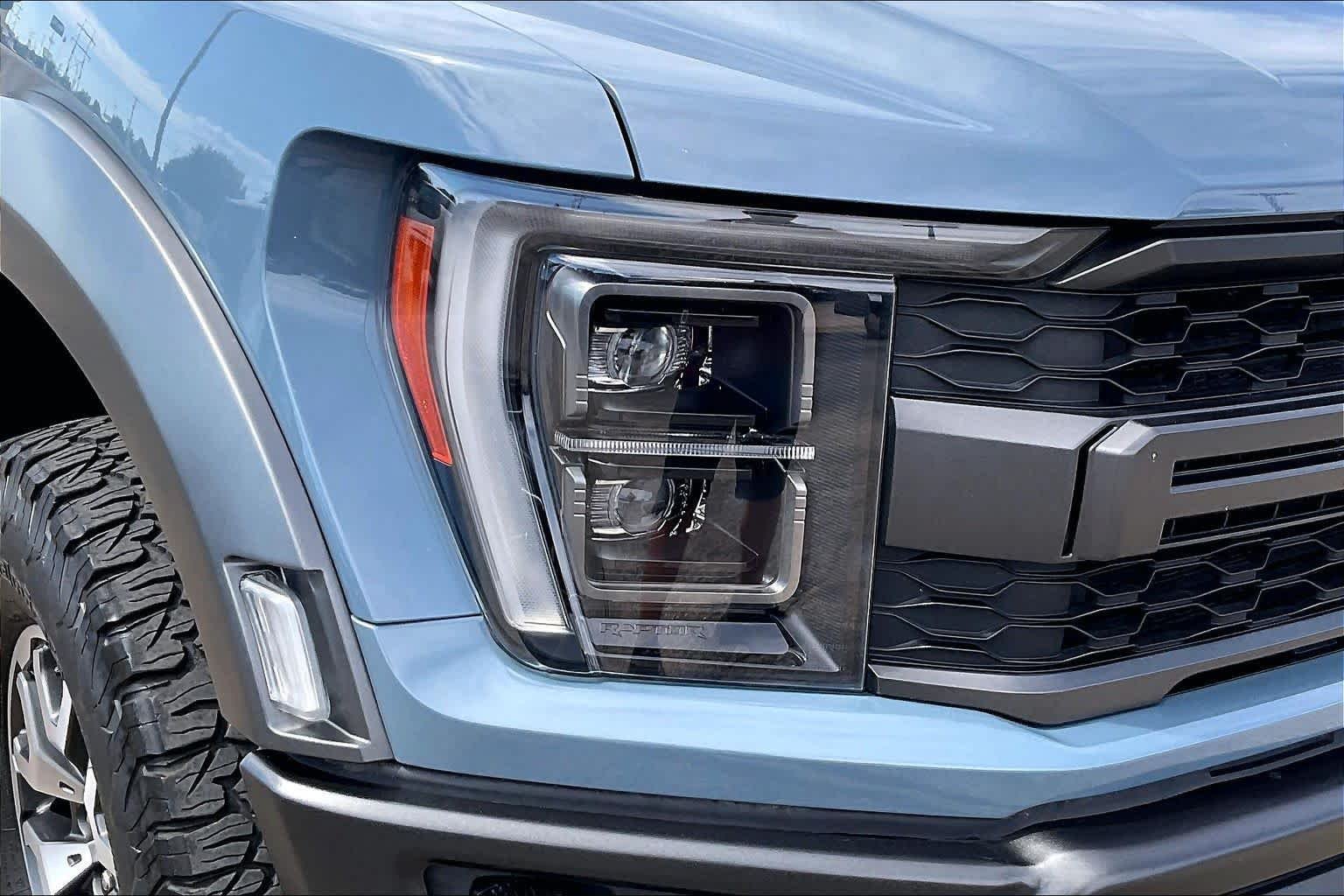 Used 2023 Azure Gray Metallic Tri-Coat Ford Raptor image 27