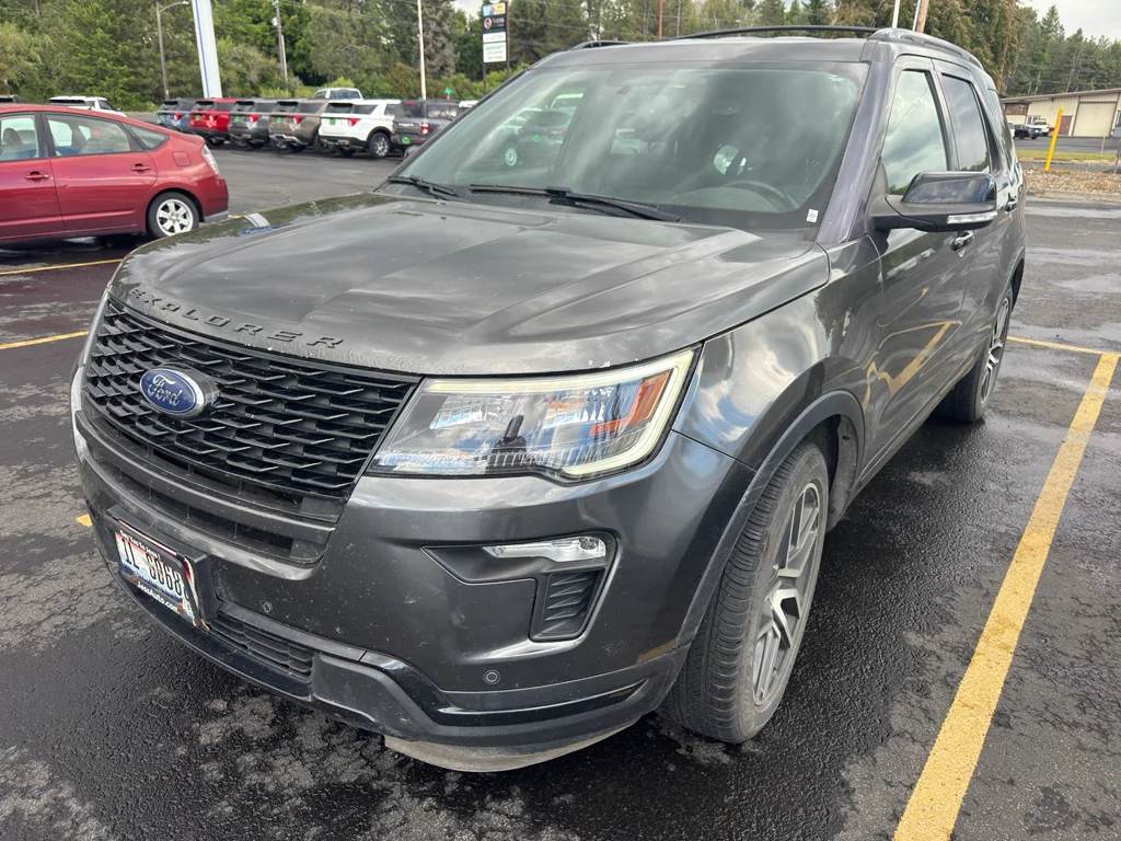Used 2018 Magnetic Metallic Ford Sport image 1