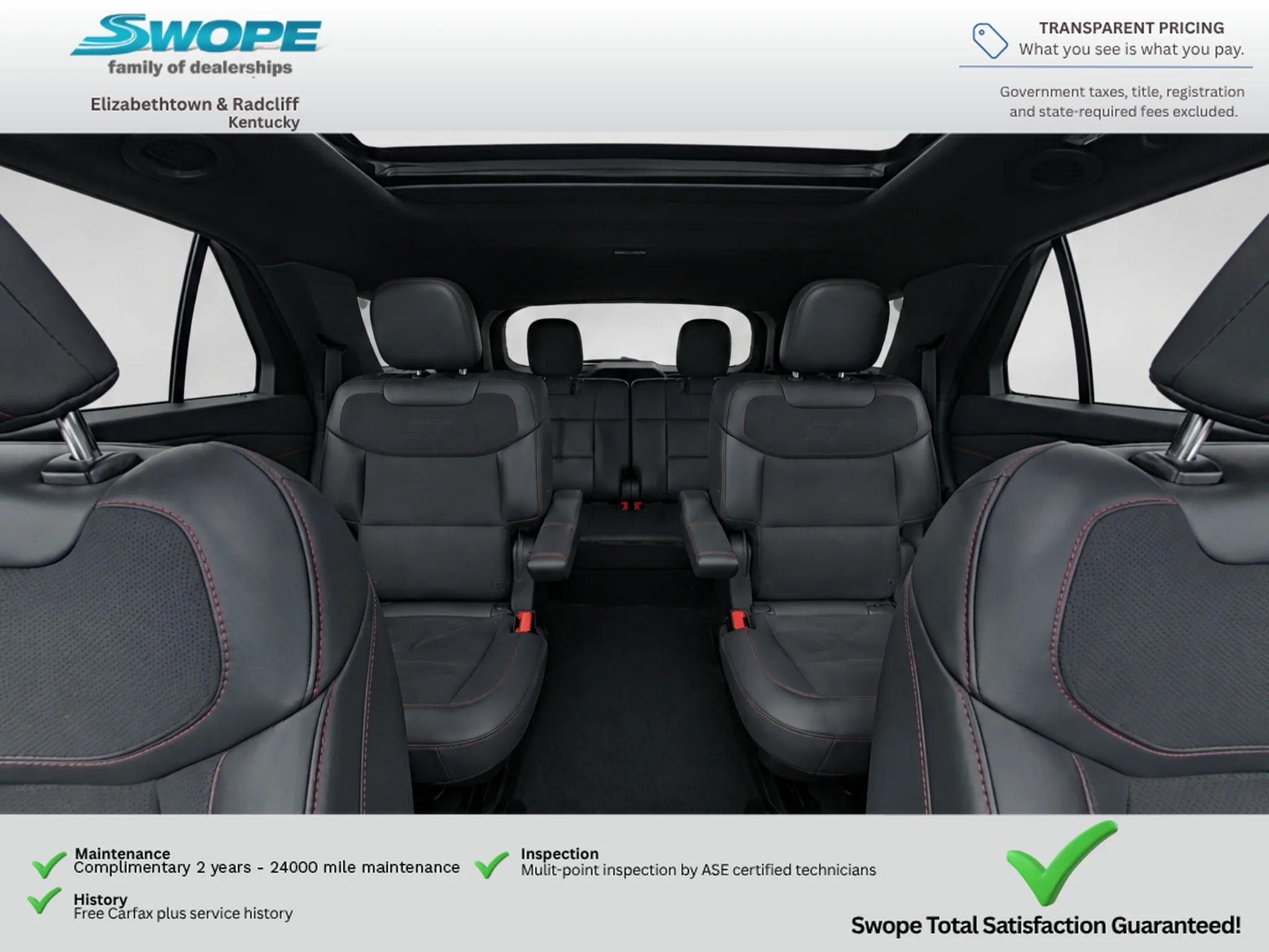Used 2025 Rapid Red Metallic Tinted Clearcoat Ford ST image 17