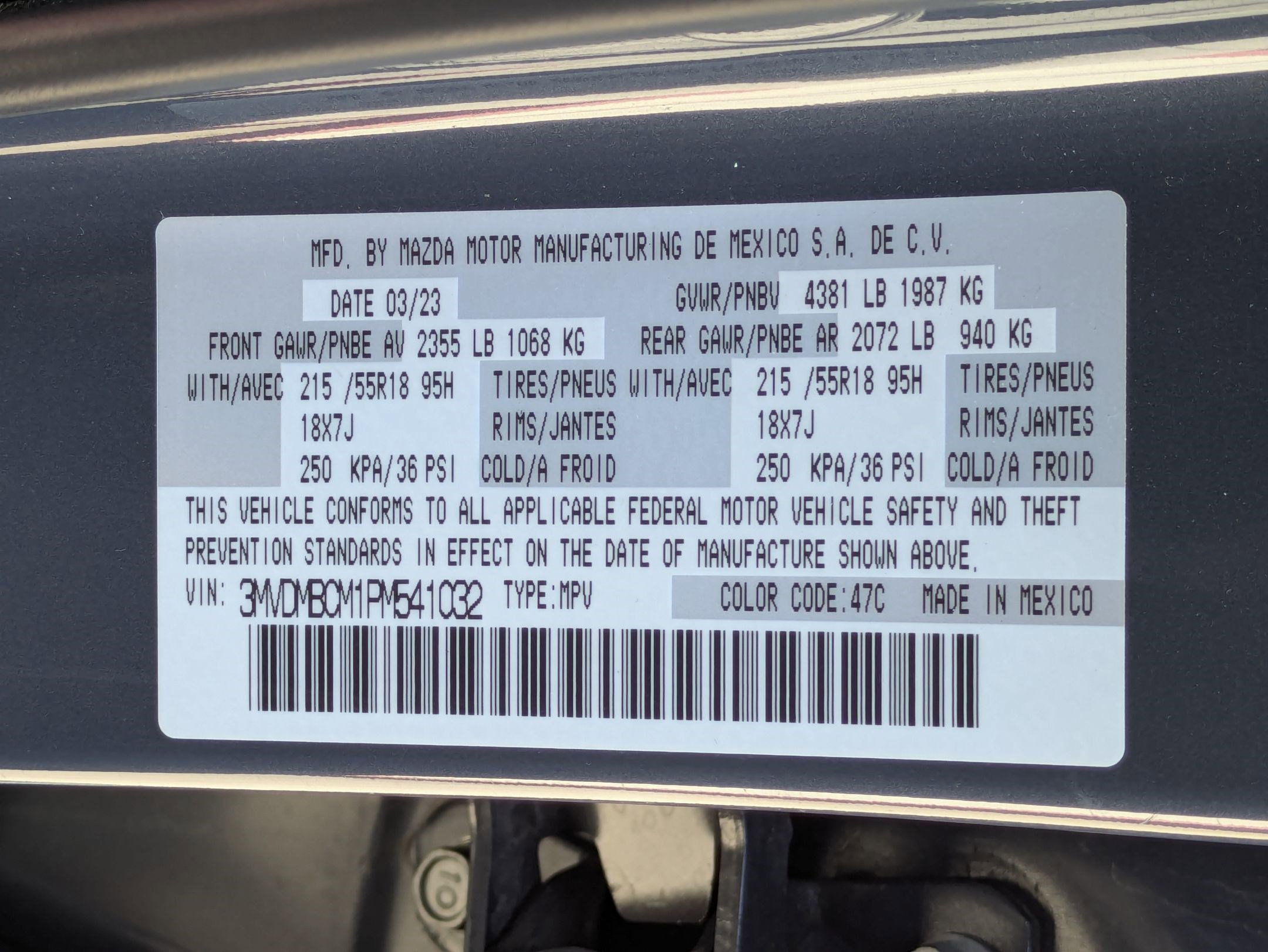 Used 2023 Polymetal Gray Metallic Mazda 2.5 S Carbon Edition image 35