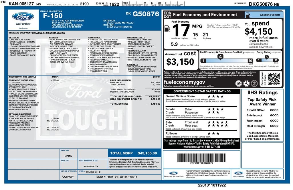 Used 2013 Blue Flame Metallic Ford XLT image 4