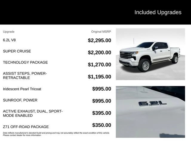 Certified Used 2024 Iridescent Pearl Tricoat Chevrolet High Country image 5