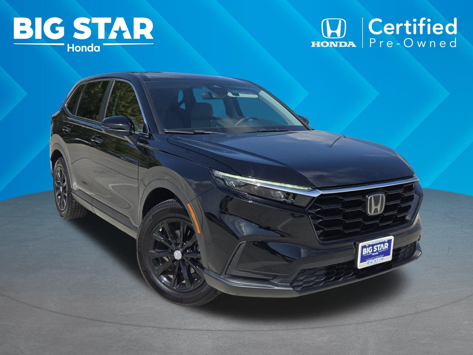 Certified Used 2024 Crystal Black Pearl Honda 1.5T AWD EX image 1