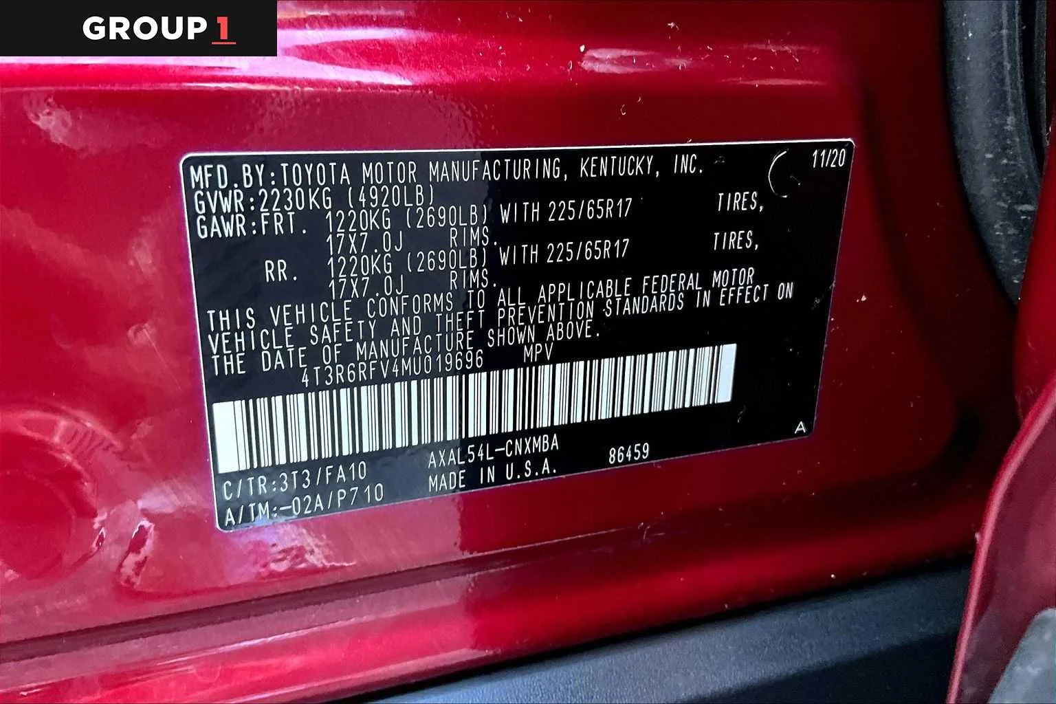 Used 2021 Ruby Flare Pearl Toyota Hybrid XLE image 37