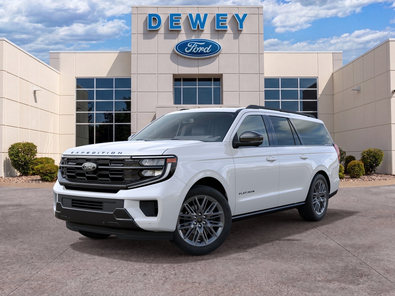 New 2027 Star White Metallic Tri-Coat Ford Platinum image 2
