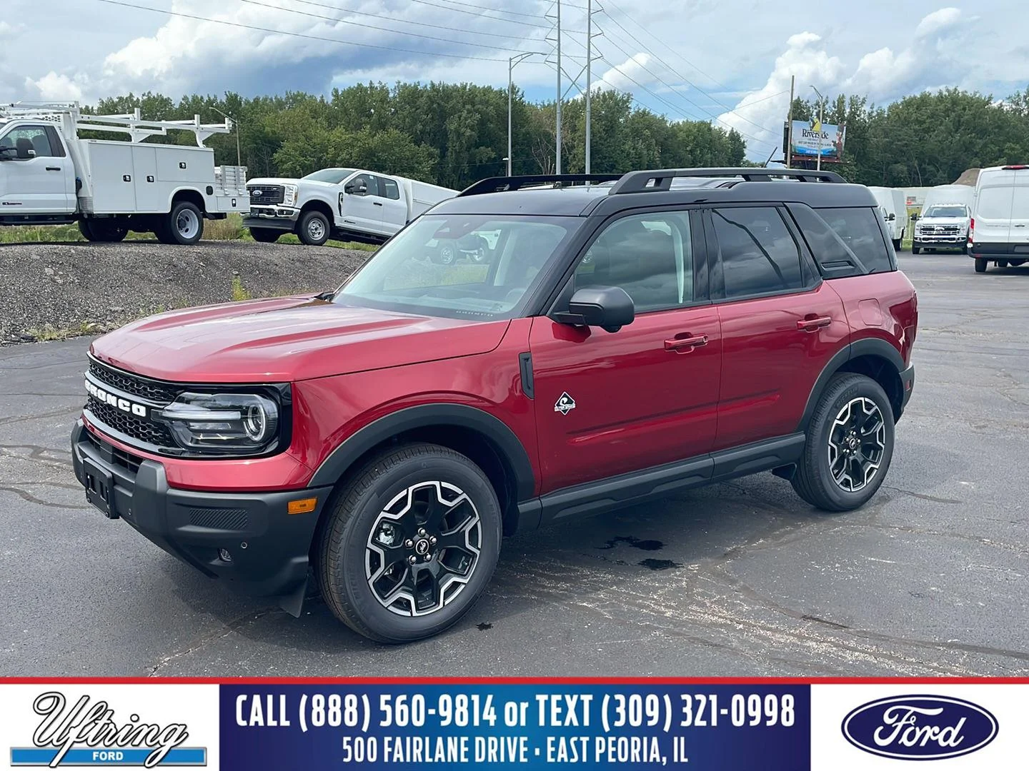 New 2026 Ruby Red Metallic Tinted Clearcoat Ford Outer Banks image 1