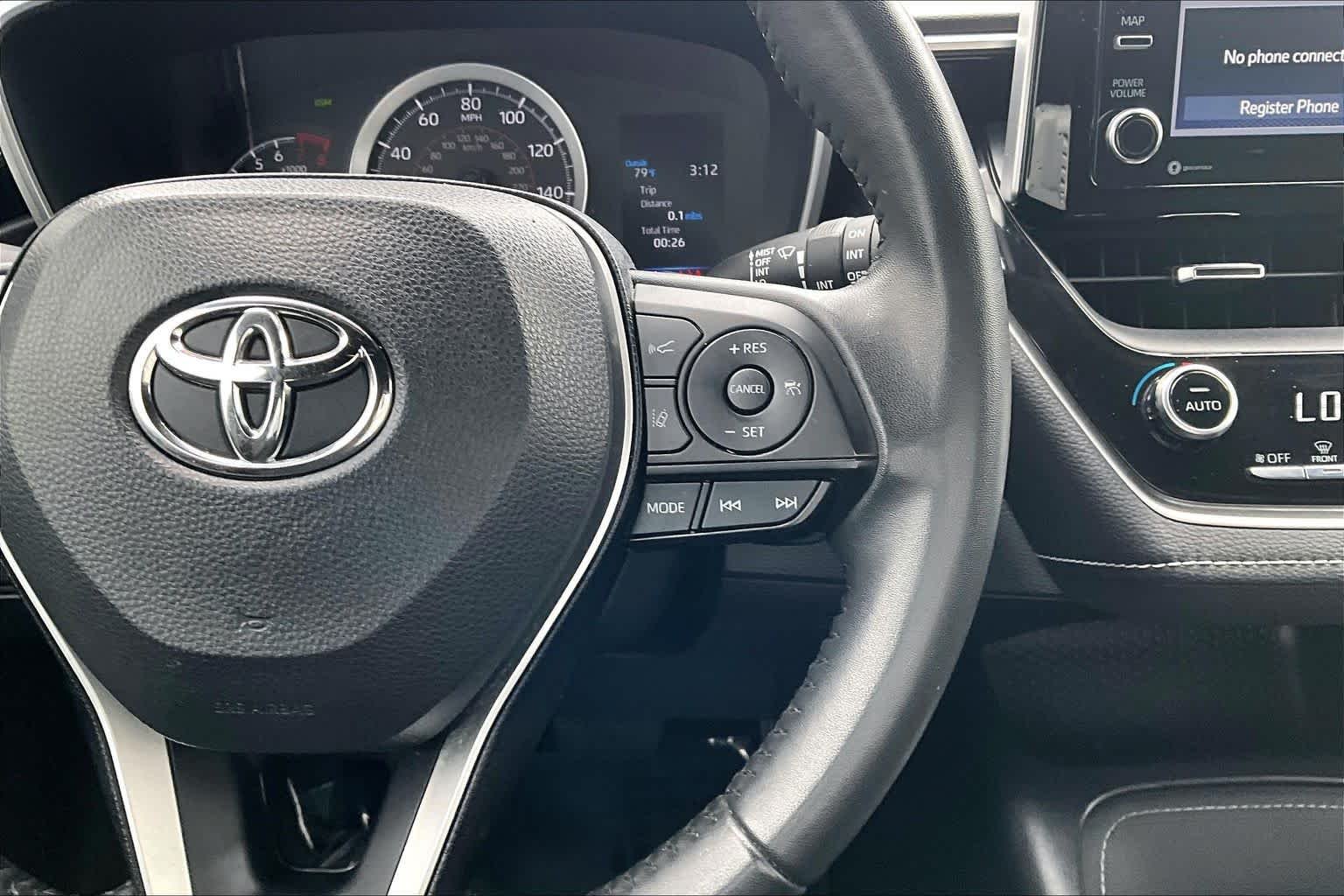 Certified Used 2022 Galactic Aqua Mica Toyota SE image 24