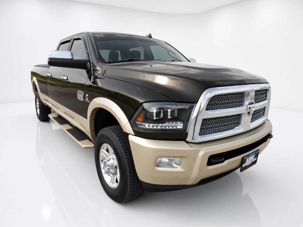 Used 2013 Black Gold Pearlcoat Ram Laramie Longhorn image 3