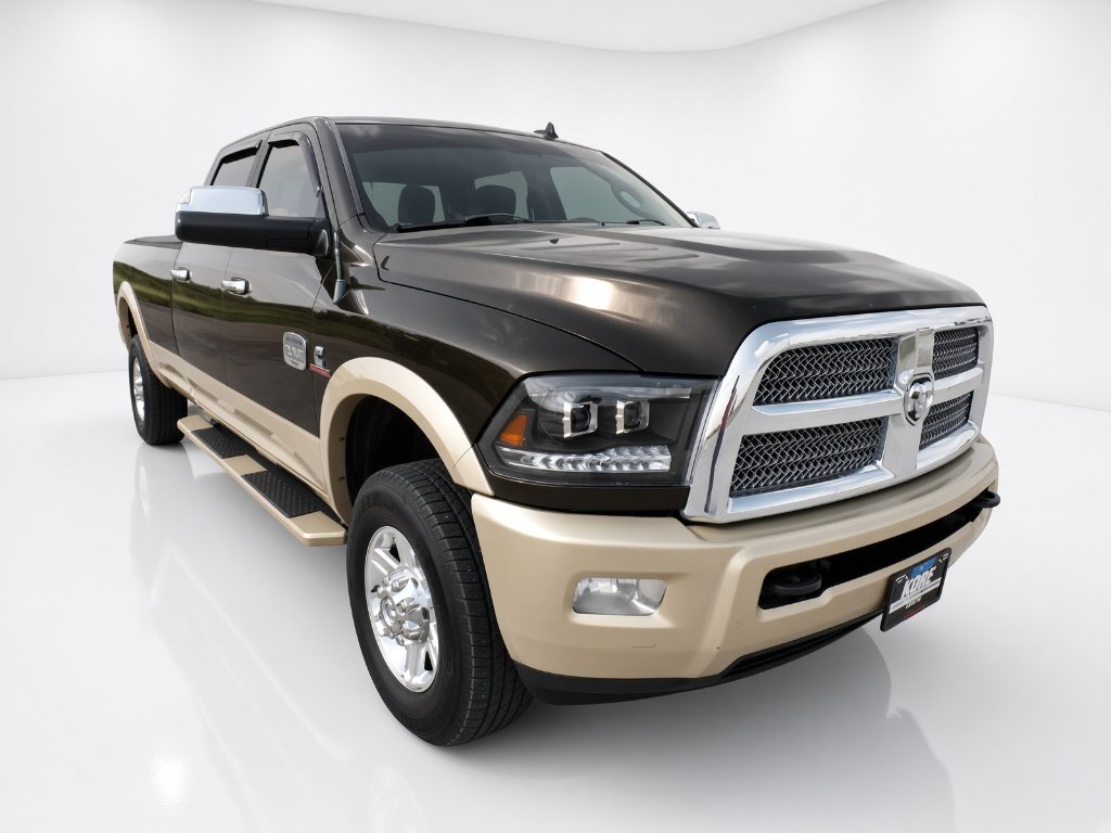 Used 2013 Black Gold Pearlcoat Ram Laramie Longhorn image 3