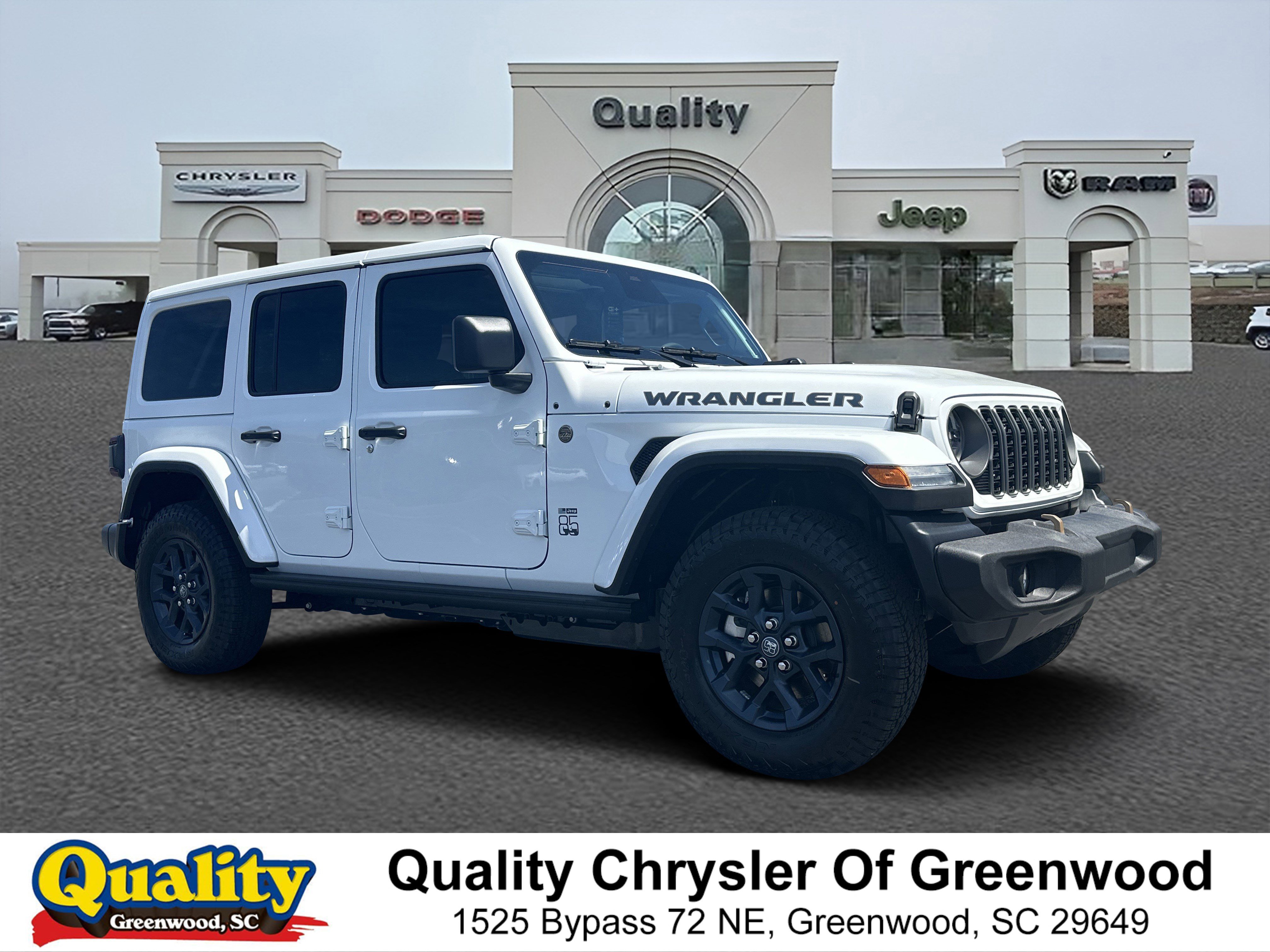 New 2026 Bright White Clear-Coat Exterior Paint Jeep 85th Anniversary image 1