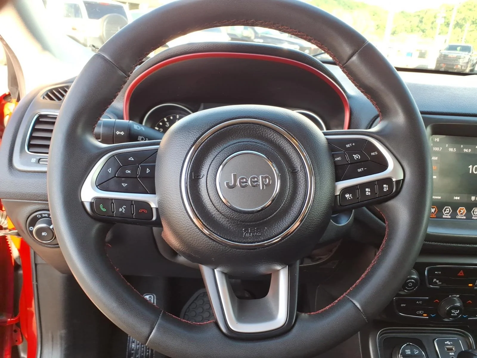 Used 2021 Red Redline Pearlcoat Jeep Trailhawk image 13