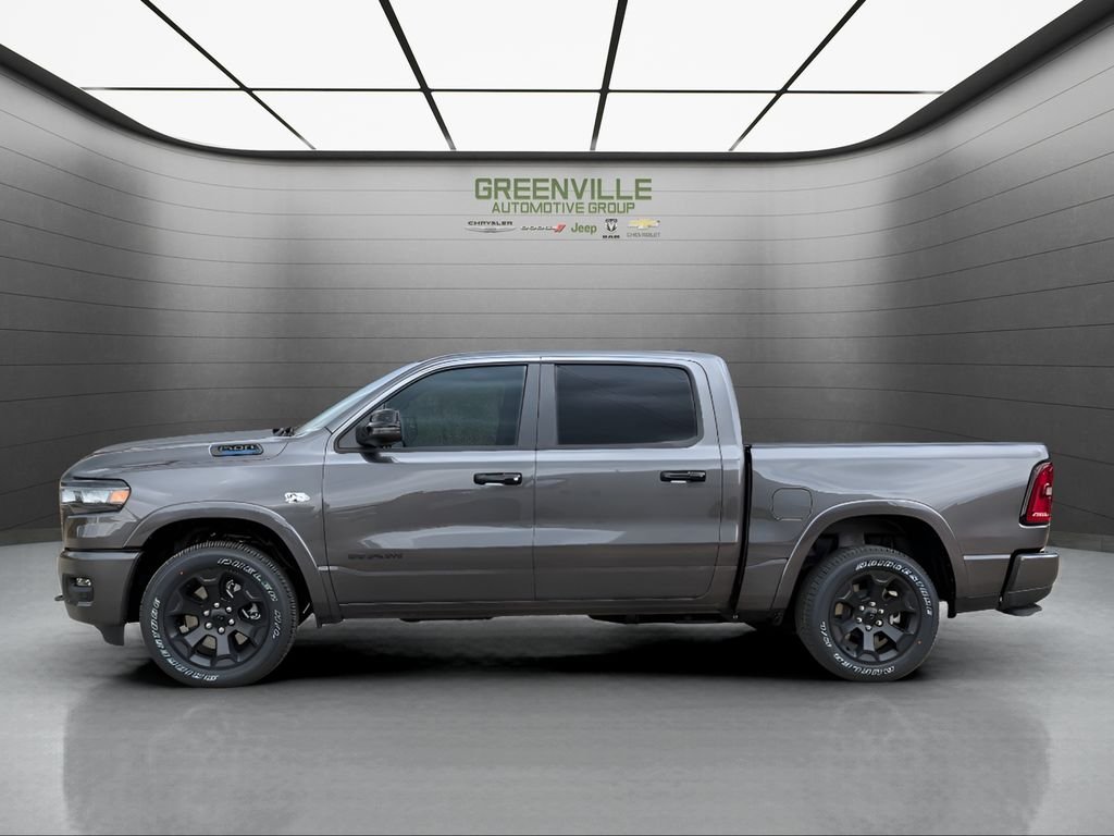 New 2026 Granite Crystal Metallic Clear-Coat Exterior Paint RAM Big Horn Night Edition Hemi 4x4 Crew Cab image 2