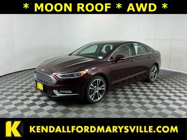 Used 2017 Burgundy Velvet Metallic Tinted Clearcoat Ford Titanium image 1
