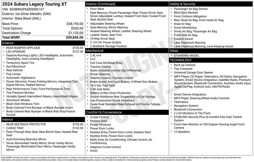 Certified Used 2024 Silver Subaru Touring XT image 8