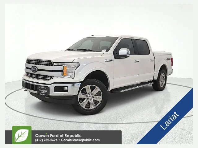 Used 2018 White Platinum Ford Lariat image 1
