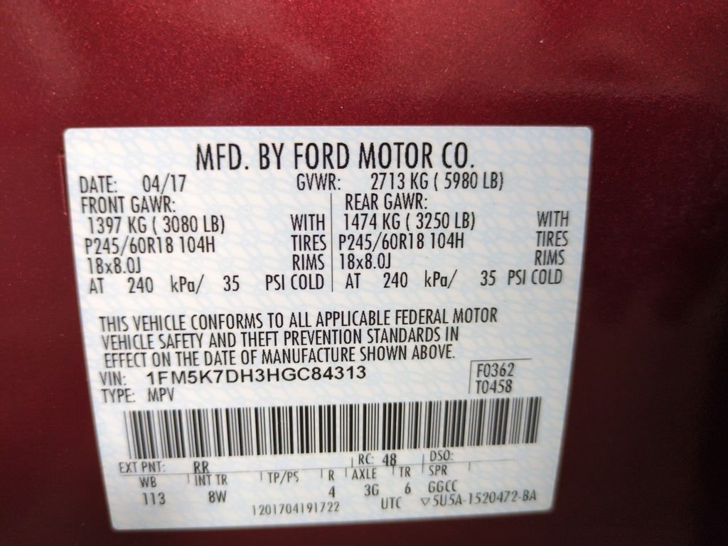 Used 2017 Ruby Red Metallic Ford XLT image 30
