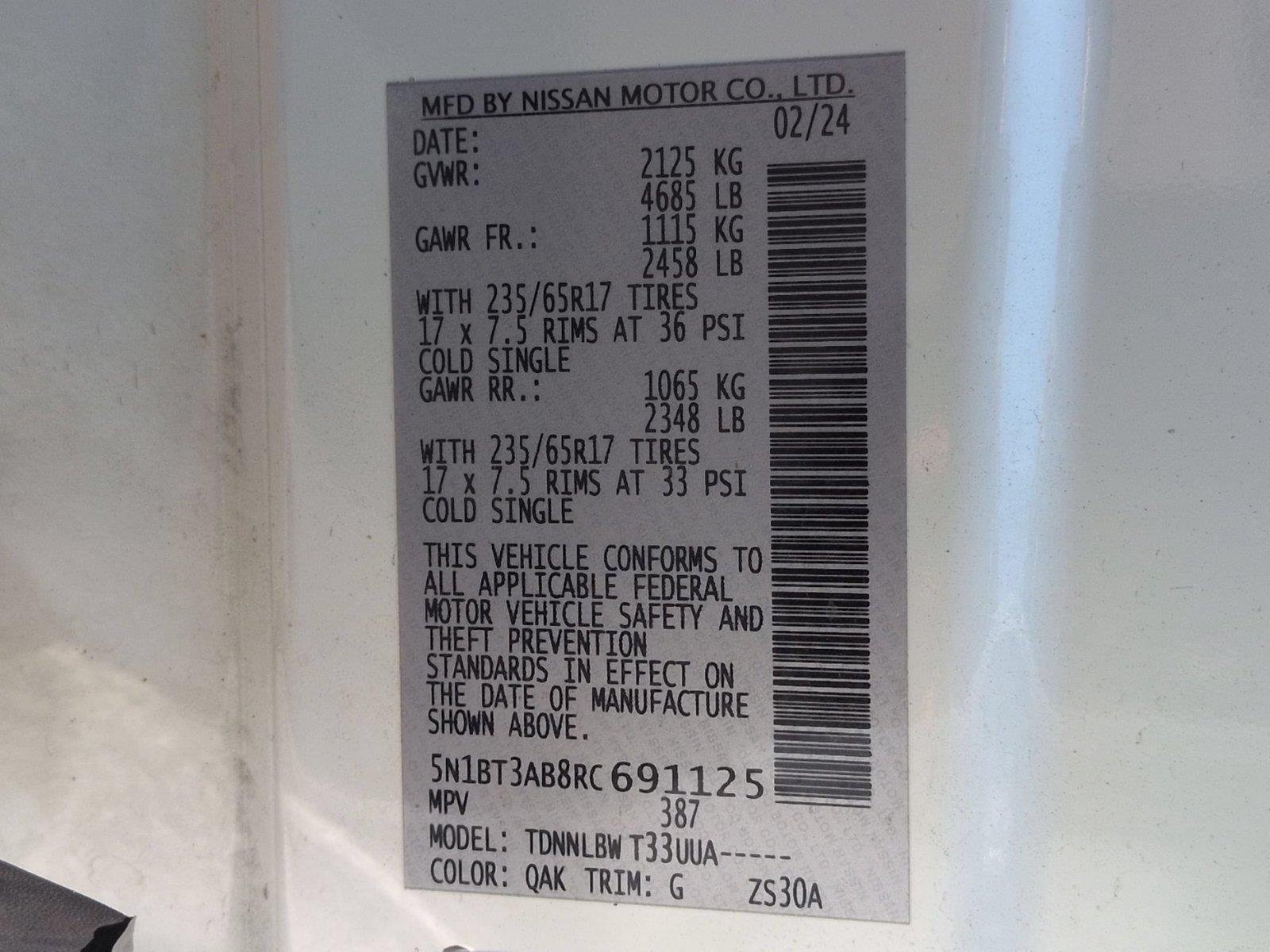 Used 2024 Glacier White Nissan S image 39