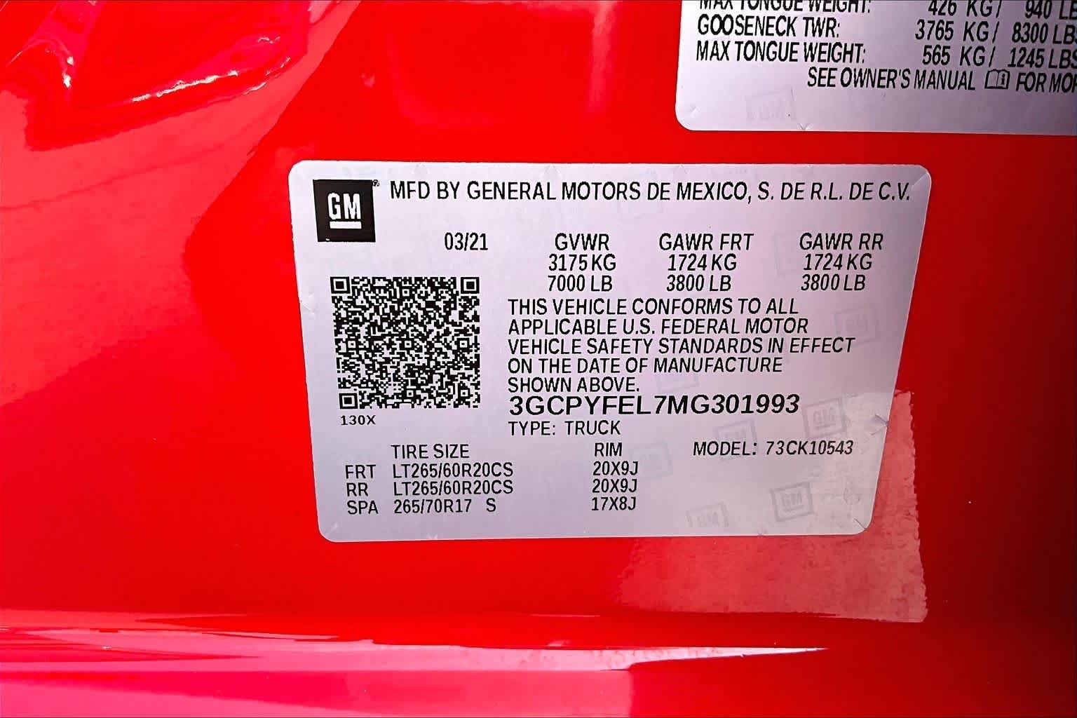 Used 2021 Red Hot Chevrolet LT Trail Boss image 33