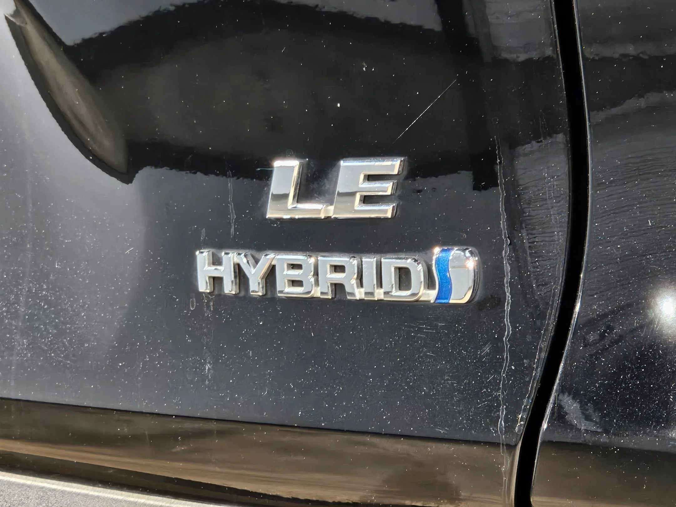 Used 2023 Midnight Black Metallic Toyota Hybrid LE image 36