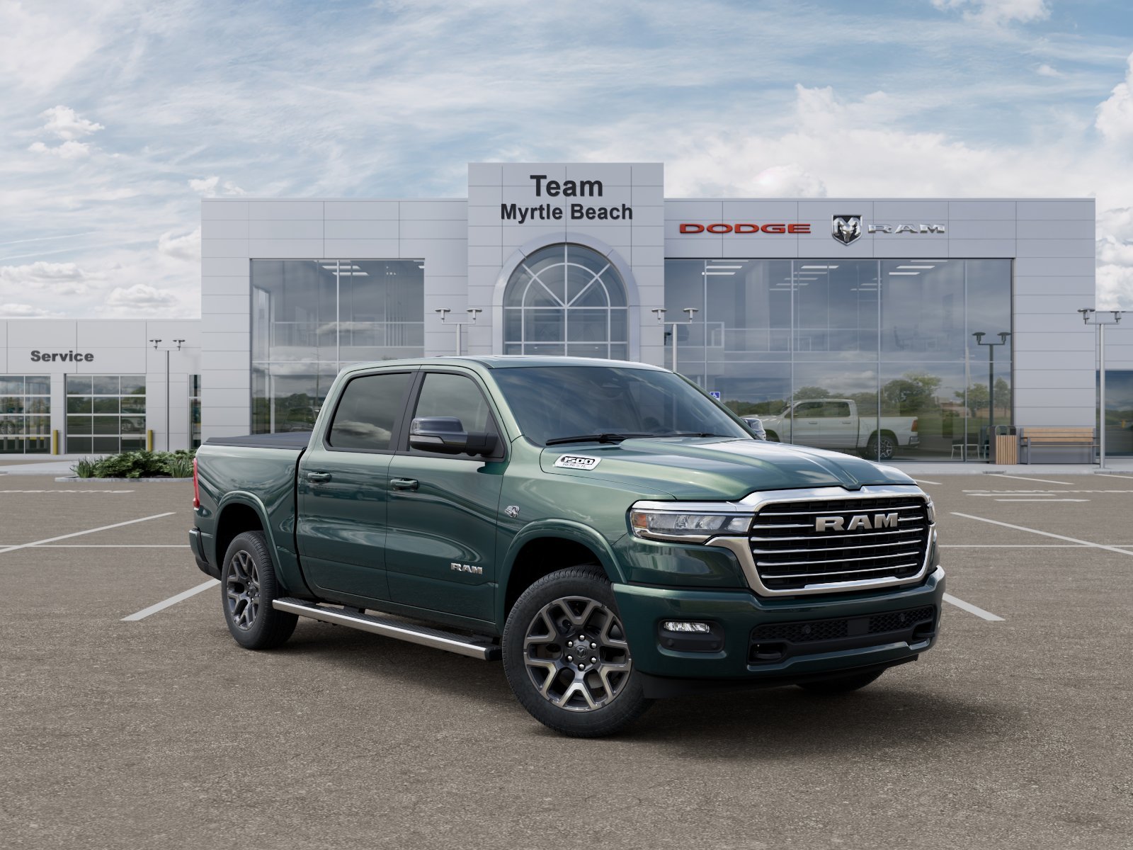 New 2027 Serrano-Green Metallic Exterior Paint RAM Laramie image 27