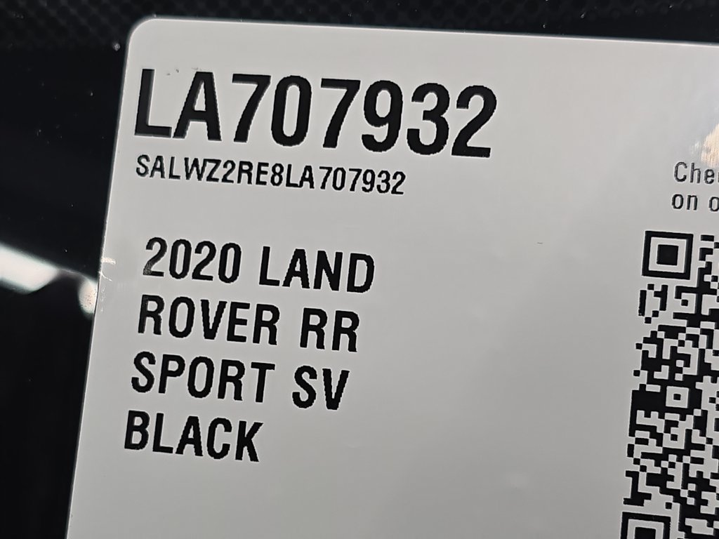 Used 2020 Black Land Rover SVR image 37
