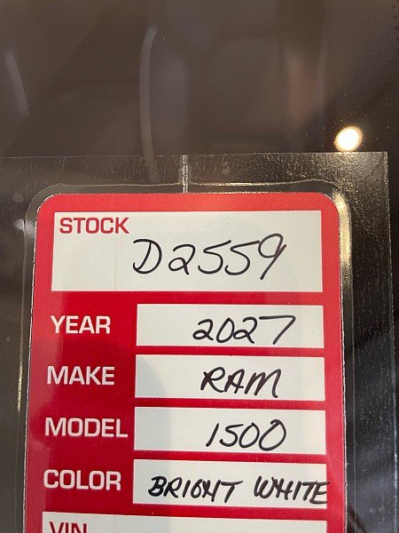 New 2027 Bright White Clear-Coat Exterior Paint RAM Laramie Crew Cab 5