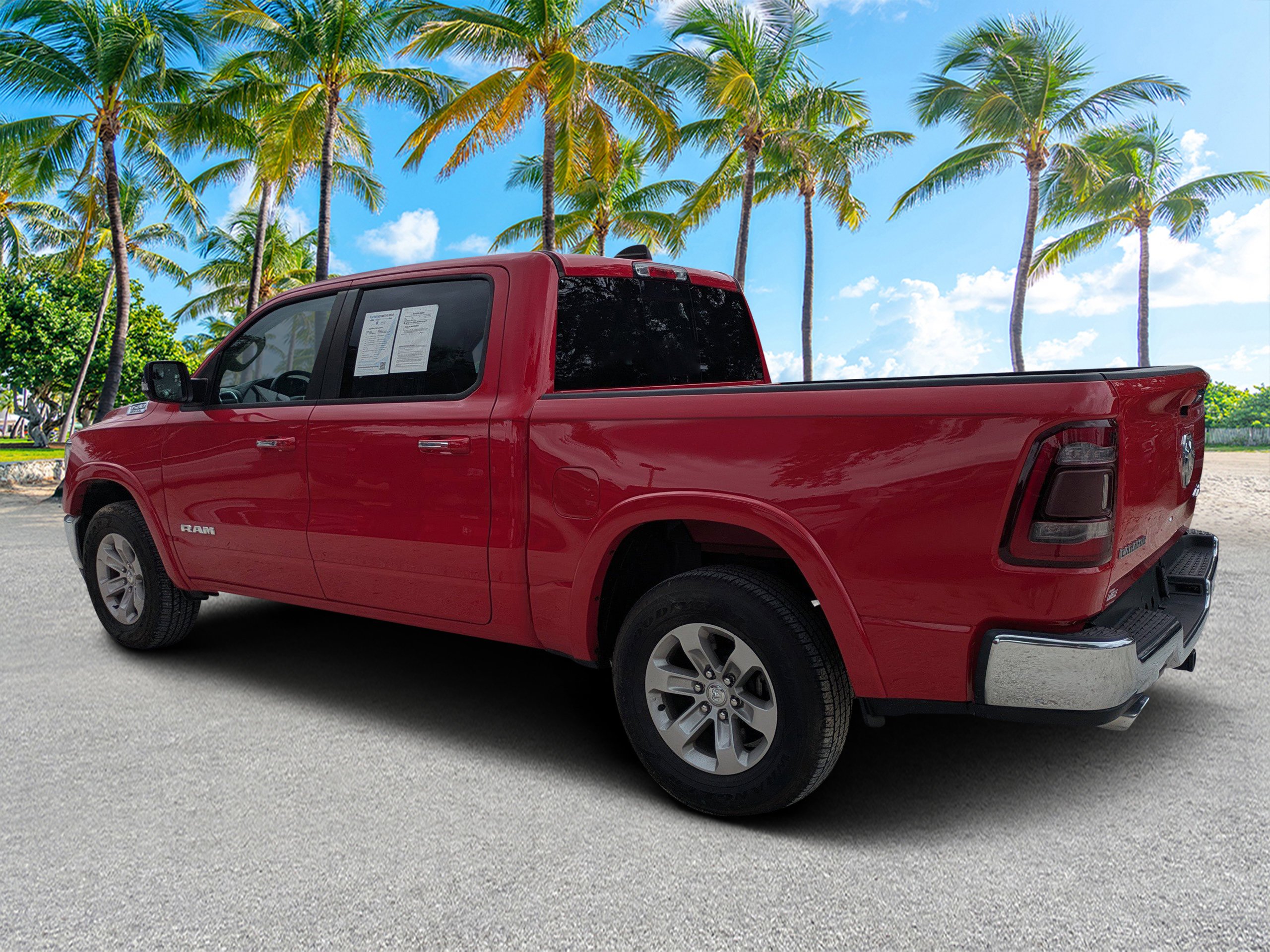 Used 2022 Flame Red Clearcoat Ram Laramie image 6