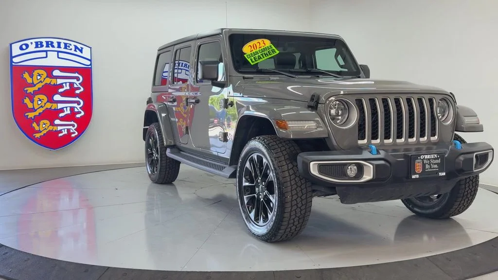 Used 2023 Gray Clearcoat Jeep Sahara 4xe image 2