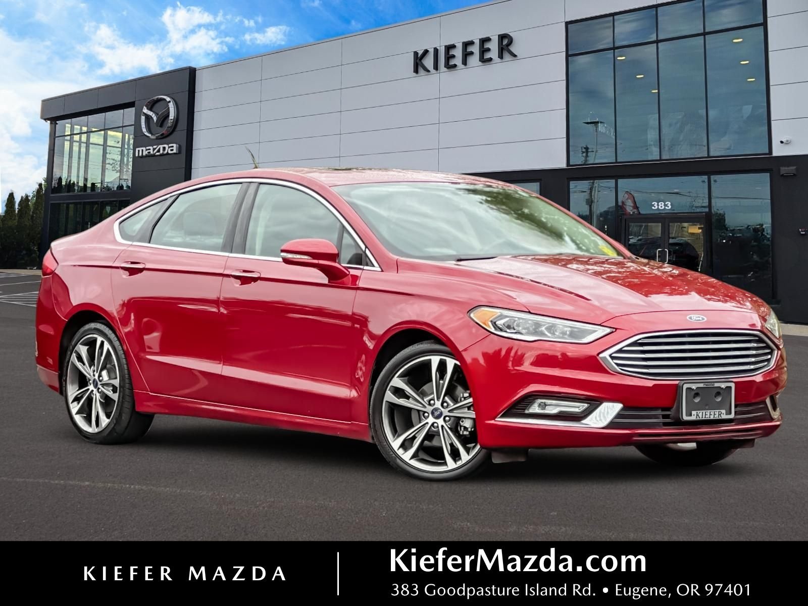 Used 2017 Red Ford Titanium image 1