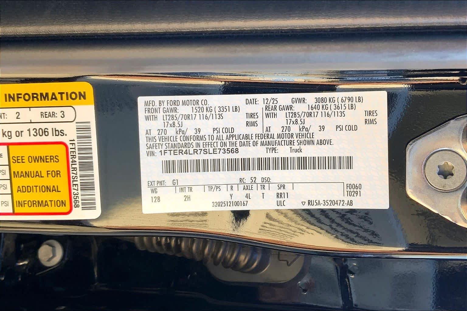 Used 2025 Shadow Black Ford Raptor image 37