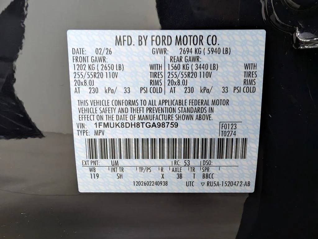 New 2026 Agate Black Metallic Ford Active image 10
