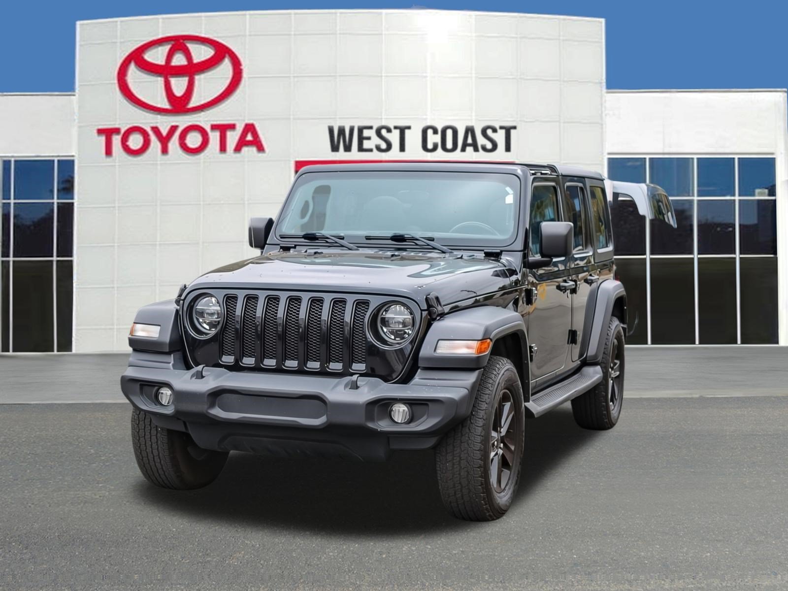 Used 2021 Black Clearcoat Jeep Unlimited Sport Altitude image 1