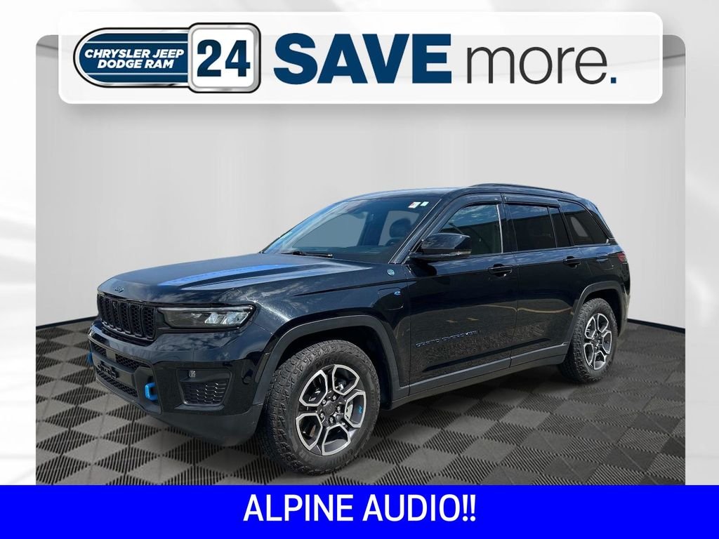 Used 2022 Black Jeep Trailhawk 4xe image 1