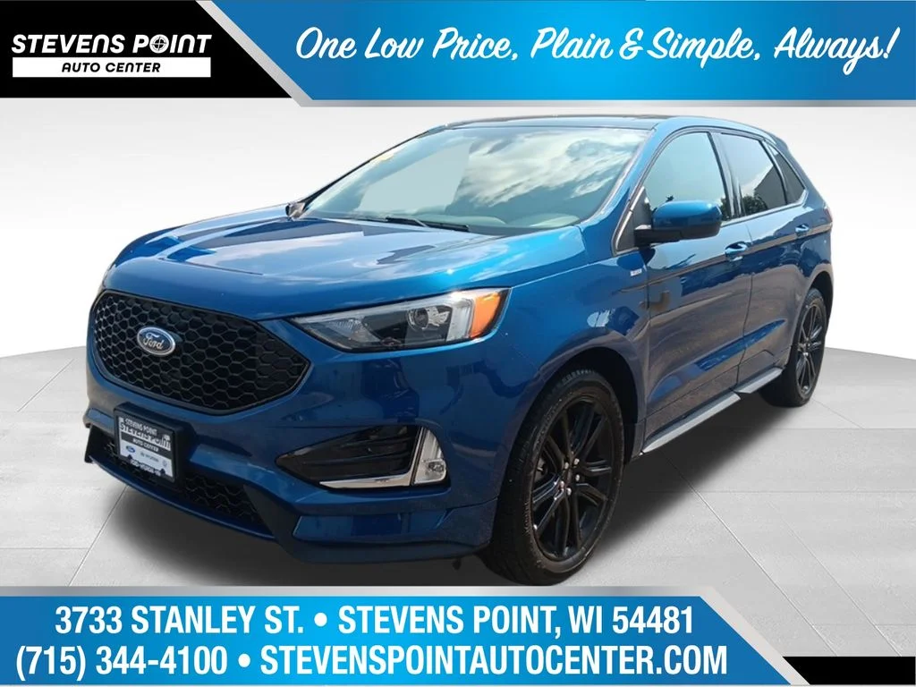 Used 2023 Blue Metallic Ford ST Line image 1