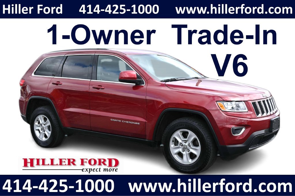 Used 2015 Deep Cherry Red Crystal Pearlcoat Jeep Laredo image 1